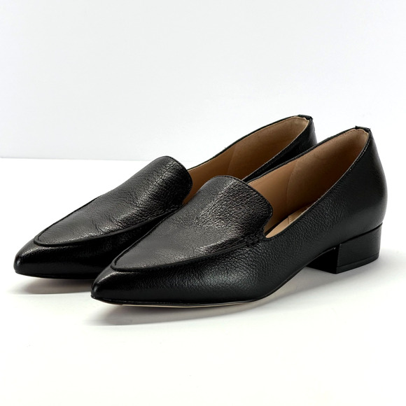 Cole Haan Shoes - Cole Haan Vivian Black Leather Loafers Sze 7B Slip On Pointed Toe Classic Office